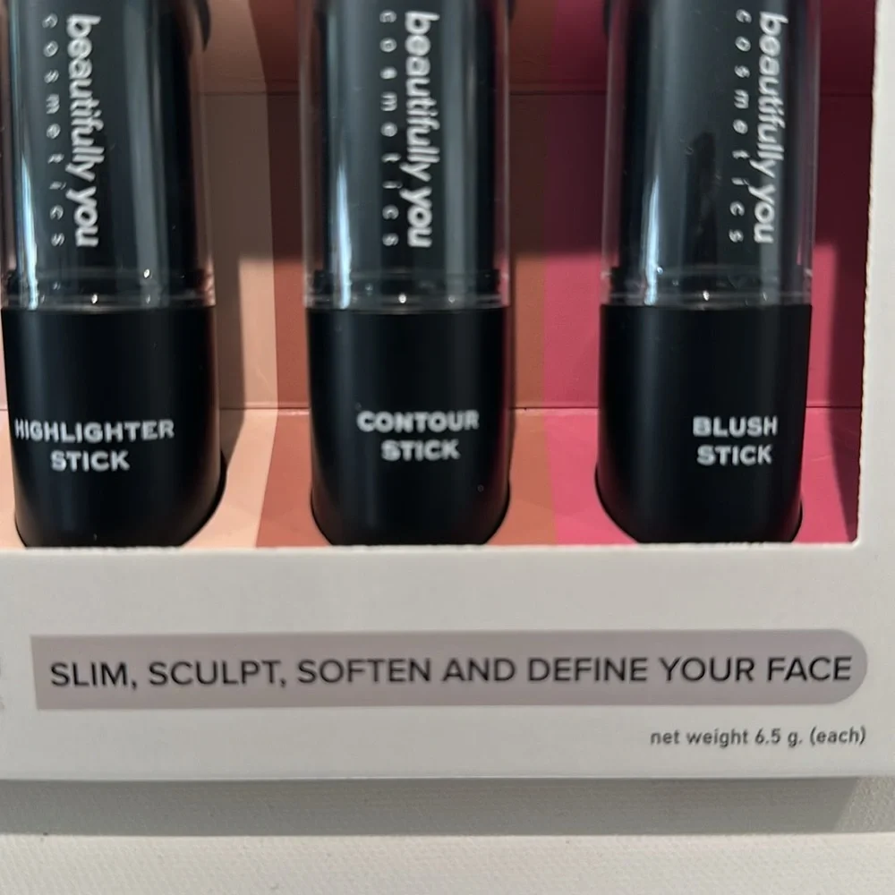 Beautifully You Multi-Stick Highlighter, Contour and Blush in one set.